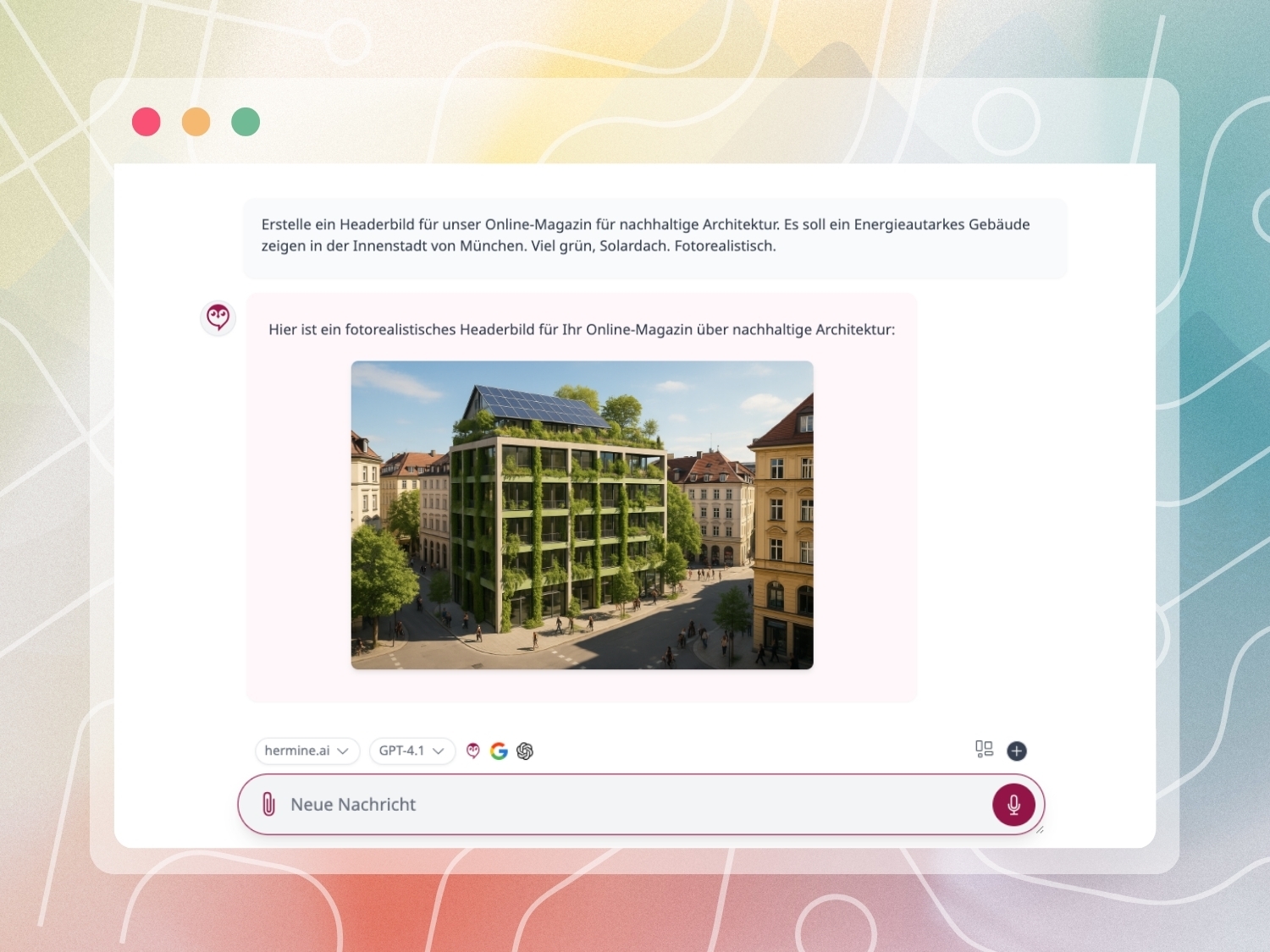 hermine.ai Chat Bildgenerator