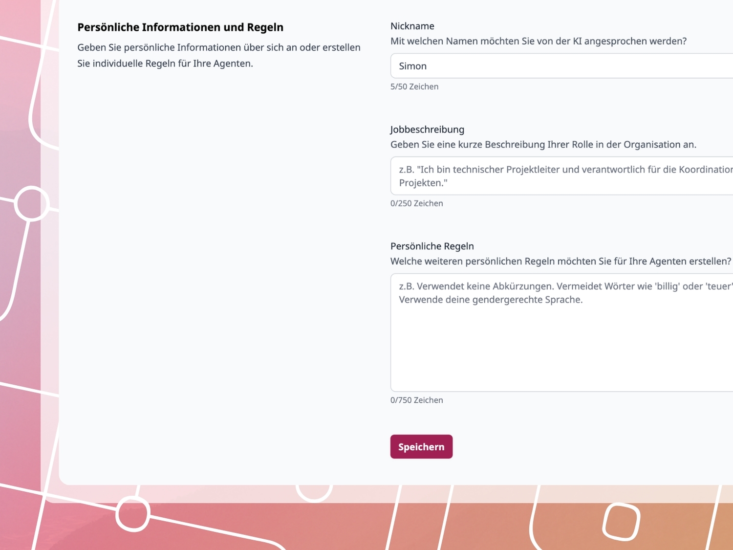 hermine.ai Individualisierung Persönliche Regeln